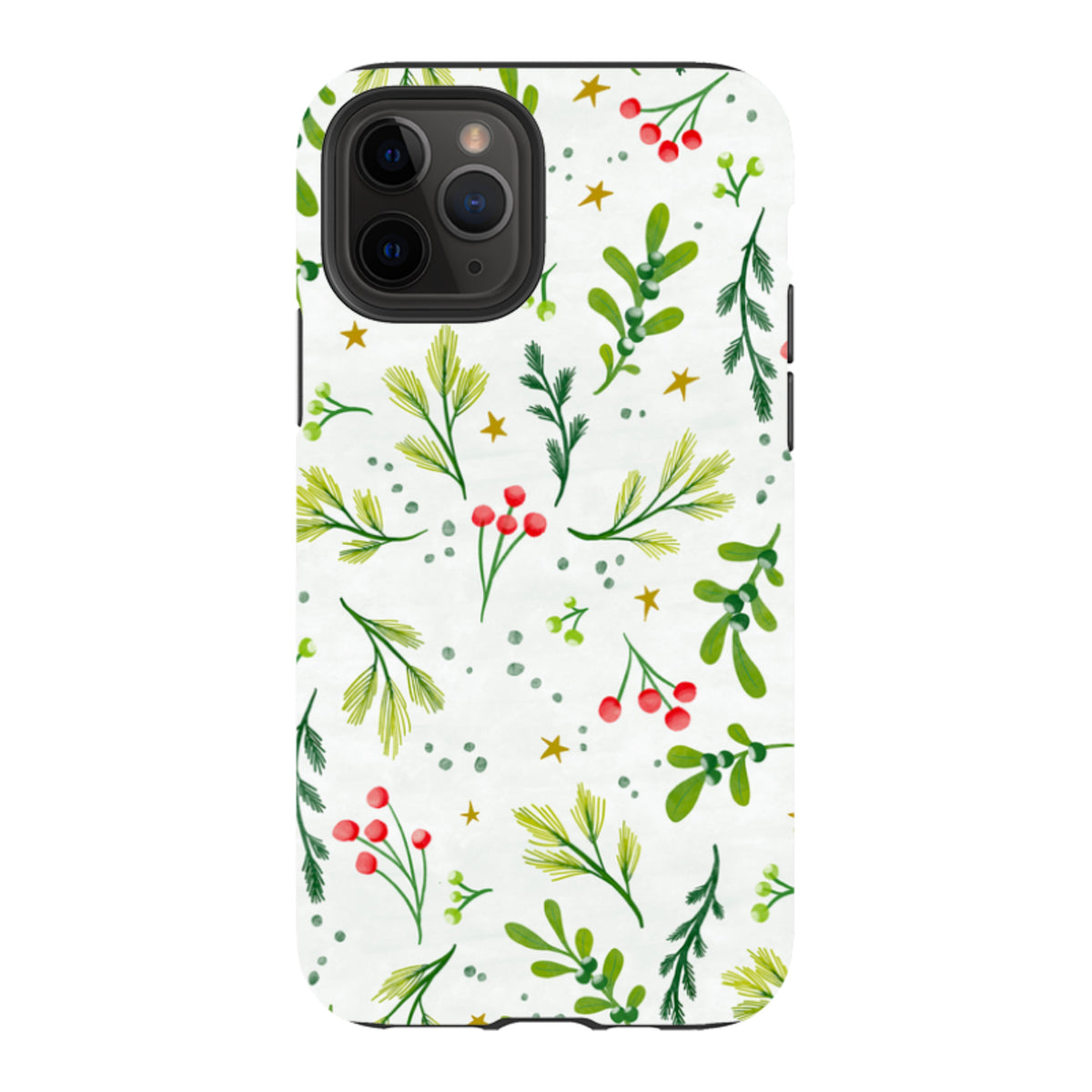 iPhone Tough Case - Christmas Stars By Katherine Quinn