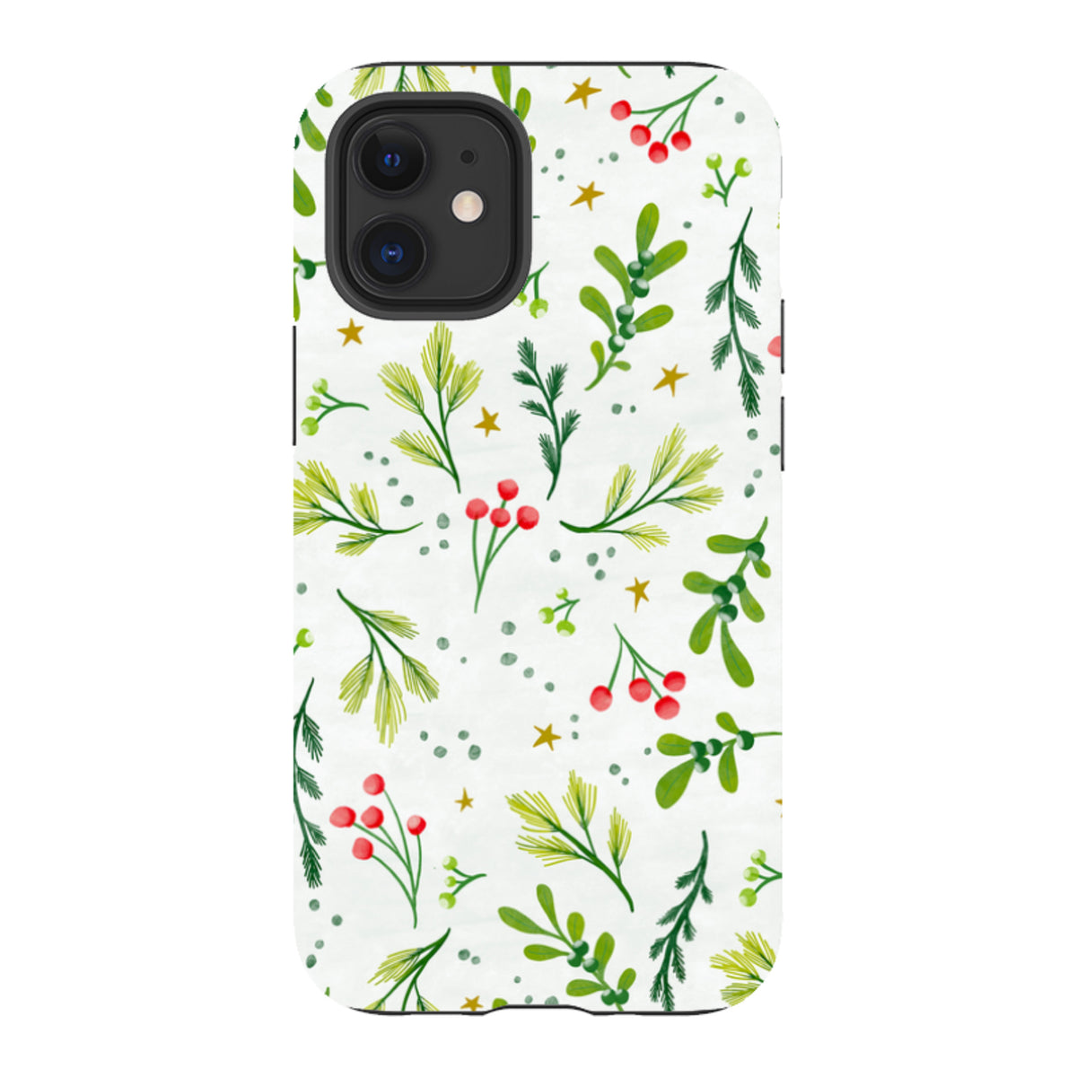 iPhone Tough Case - Christmas Stars By Katherine Quinn