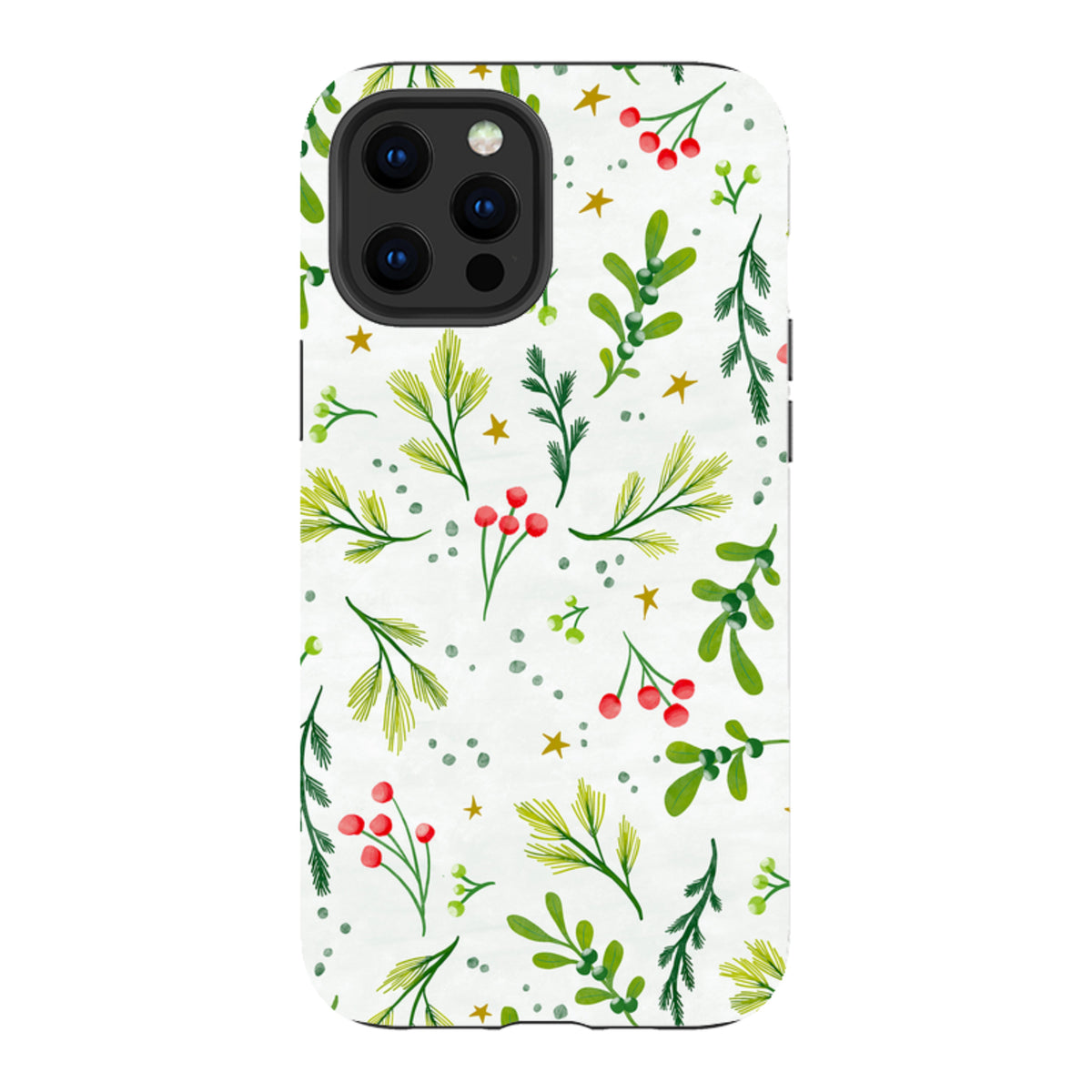 iPhone Tough Case - Christmas Stars By Katherine Quinn