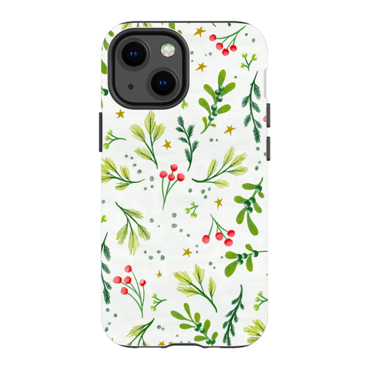 iPhone Tough Case - Christmas Stars By Katherine Quinn