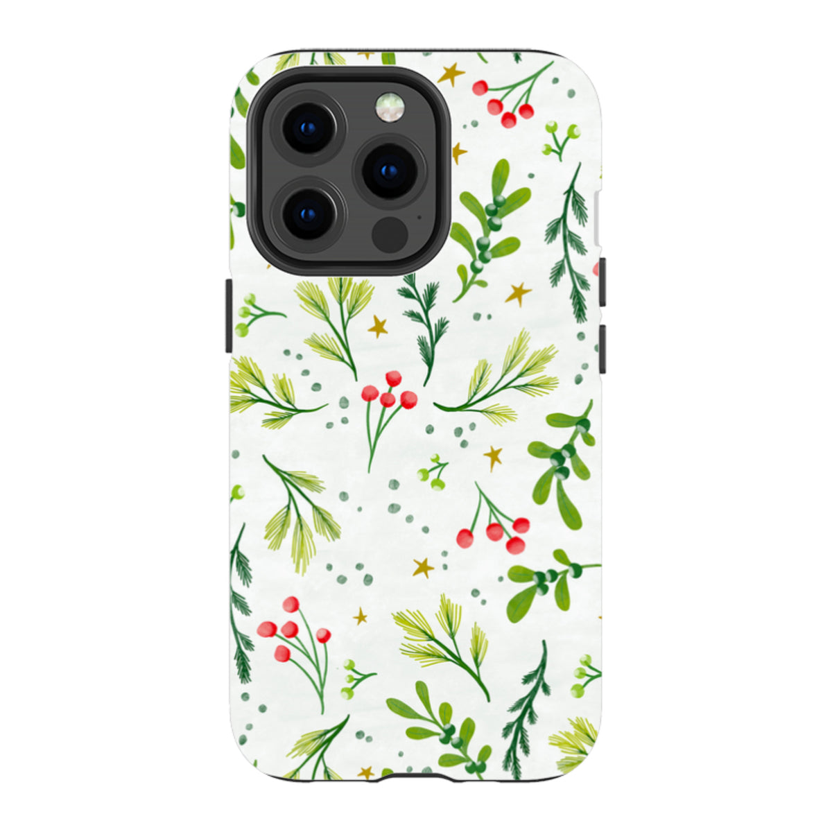 iPhone Tough Case - Christmas Stars By Katherine Quinn