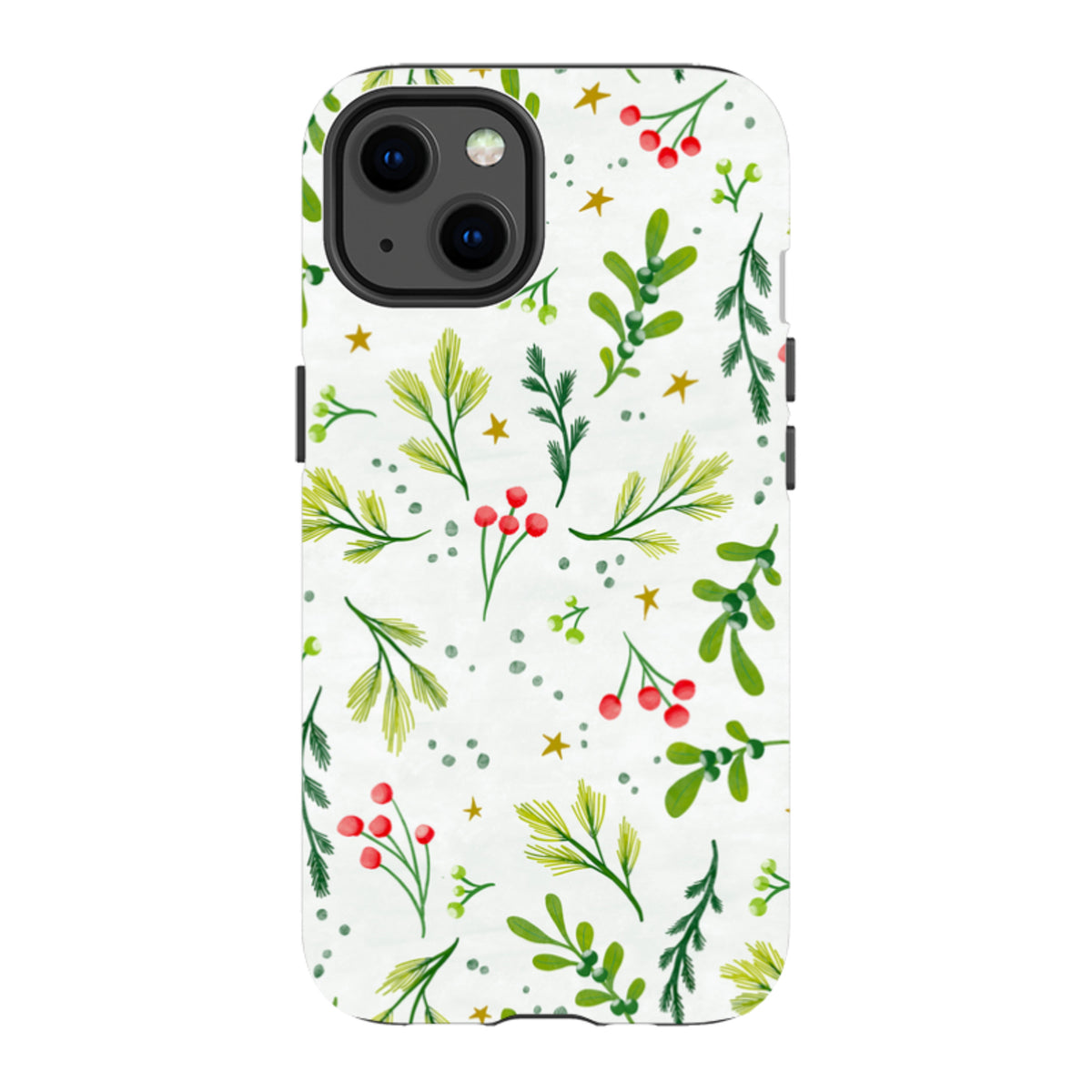 iPhone Tough Case - Christmas Stars By Katherine Quinn