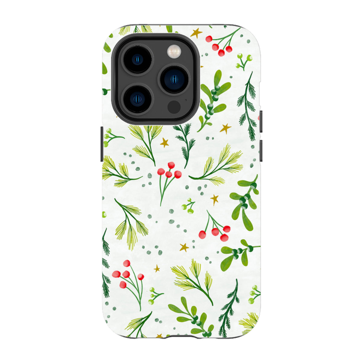 iPhone Tough Case - Christmas Stars By Katherine Quinn