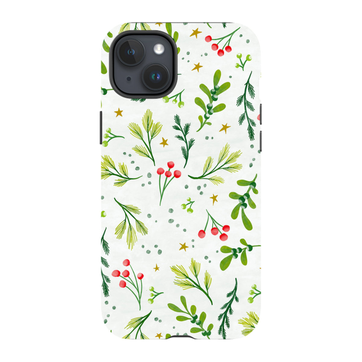 iPhone Tough Case - Christmas Stars By Katherine Quinn