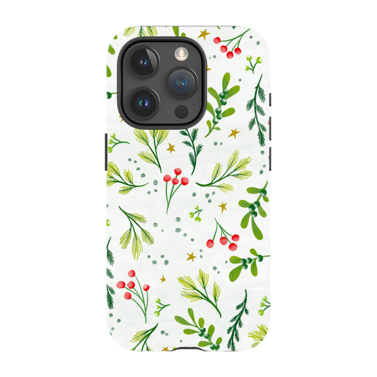 iPhone Tough Case - Christmas Stars By Katherine Quinn
