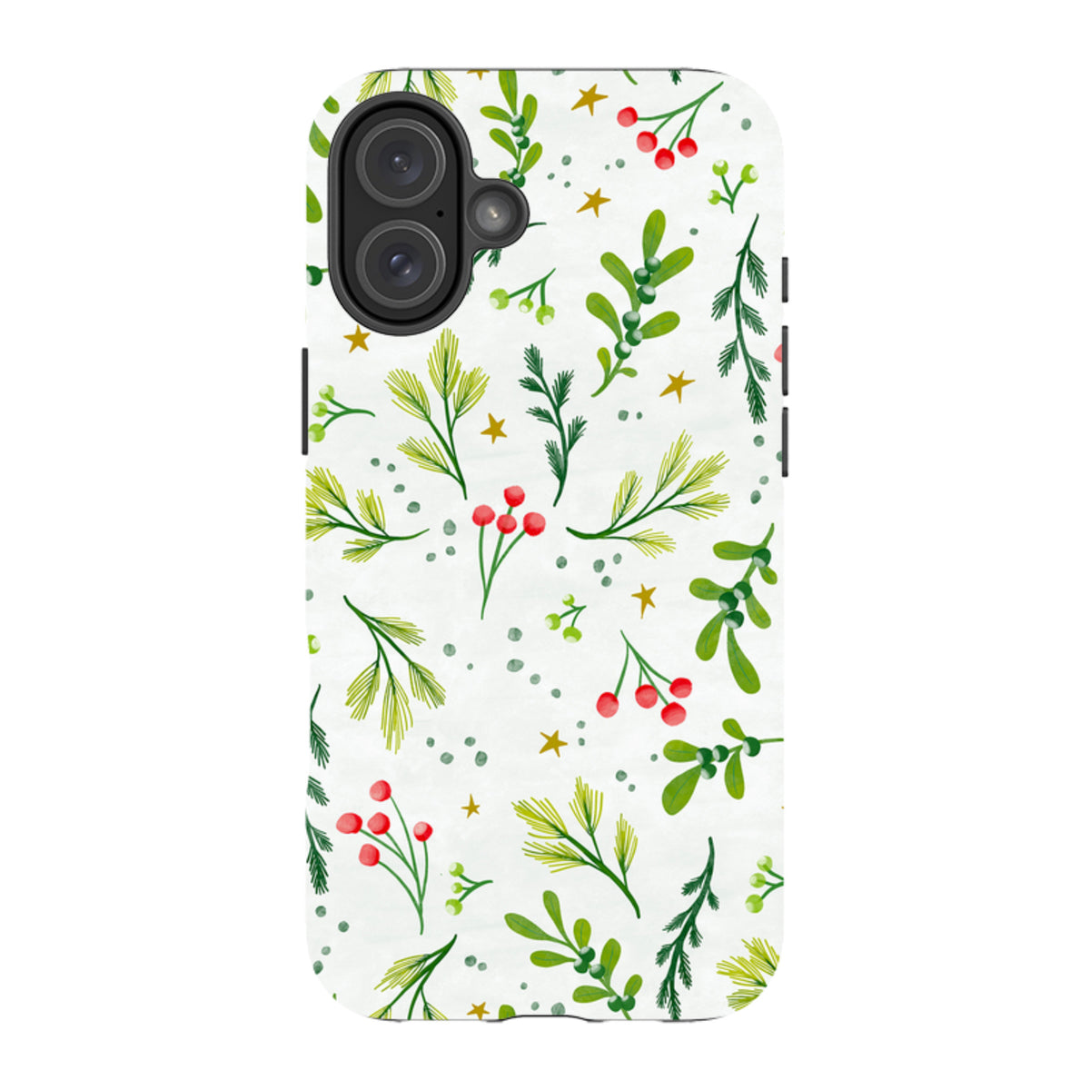 iPhone Tough Case - Christmas Stars By Katherine Quinn