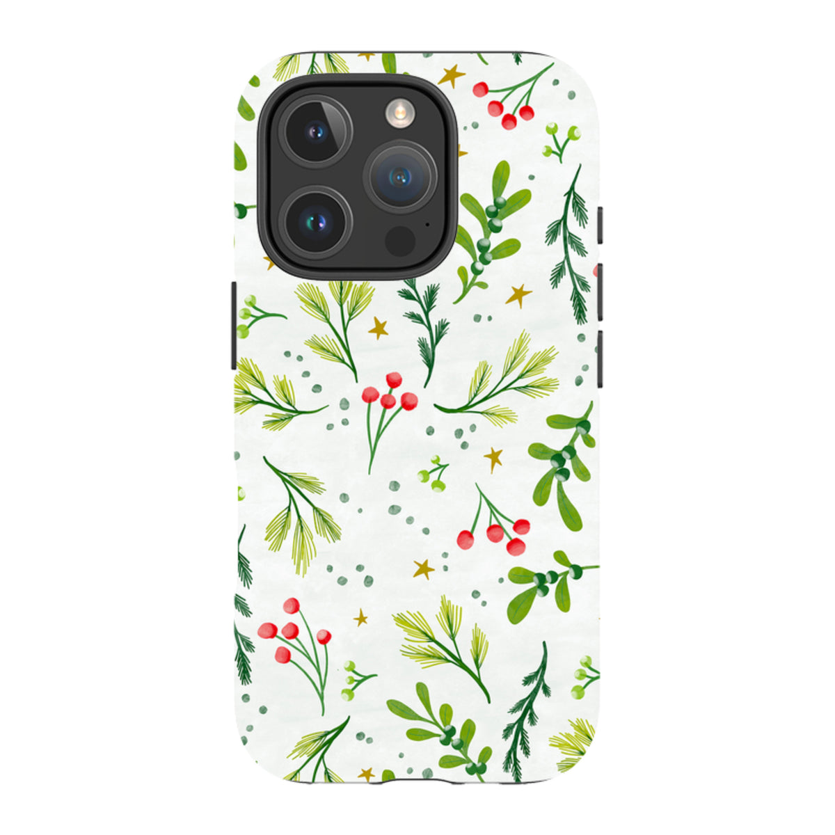 iPhone Tough Case - Christmas Stars By Katherine Quinn