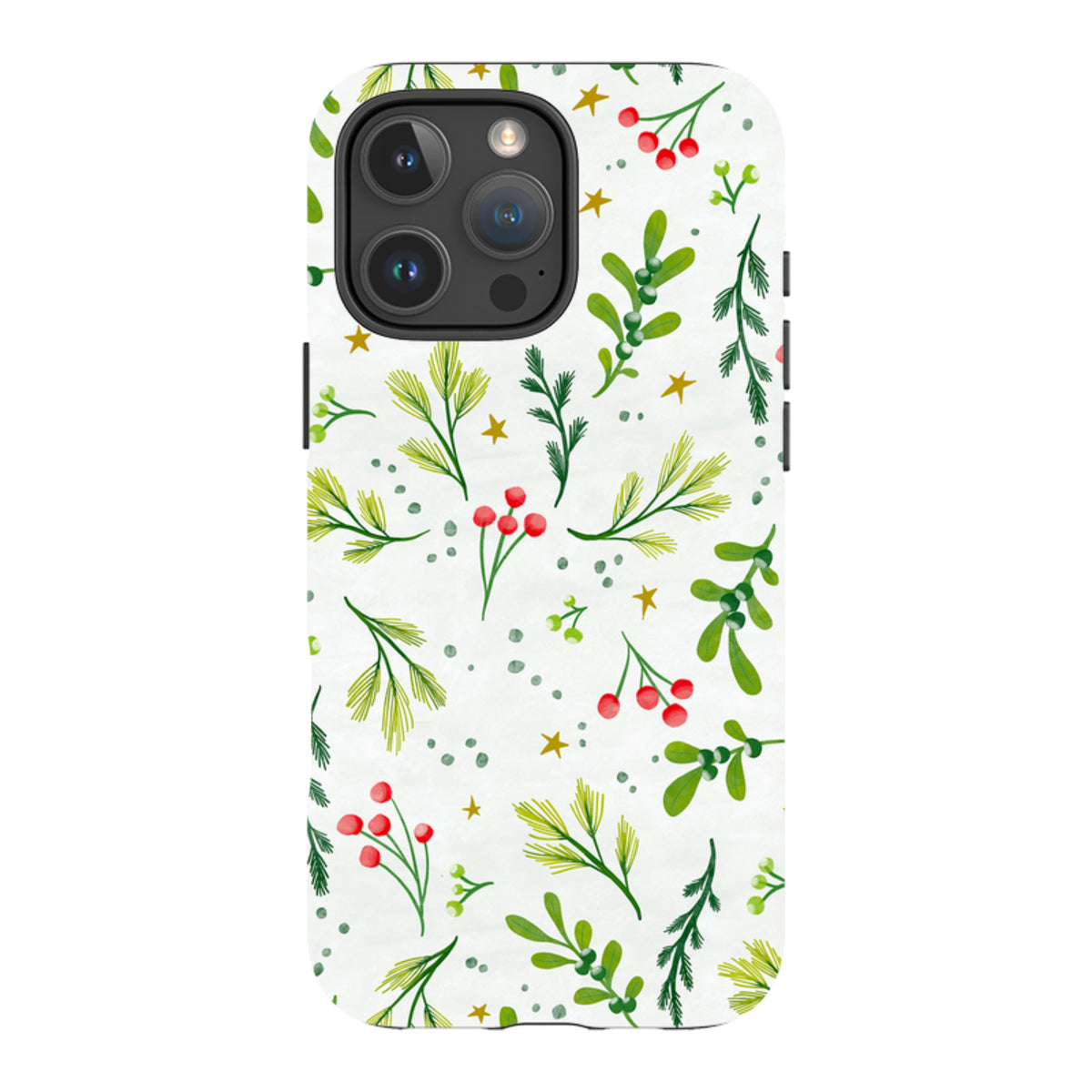 iPhone Tough Case - Christmas Stars By Katherine Quinn