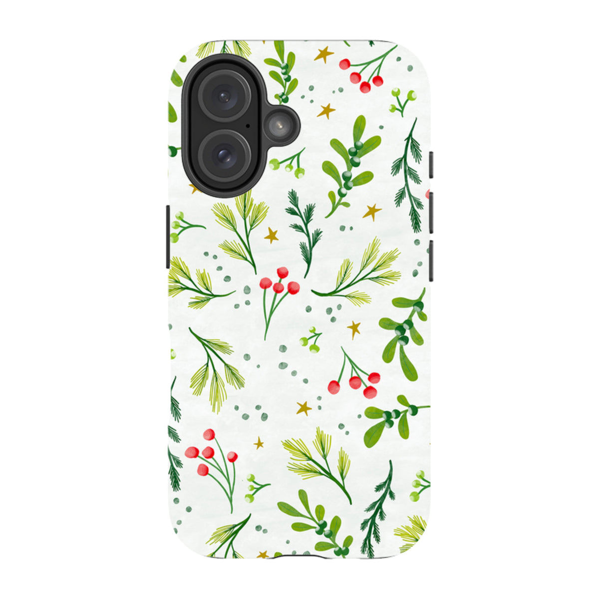 iPhone Tough Case - Christmas Stars By Katherine Quinn