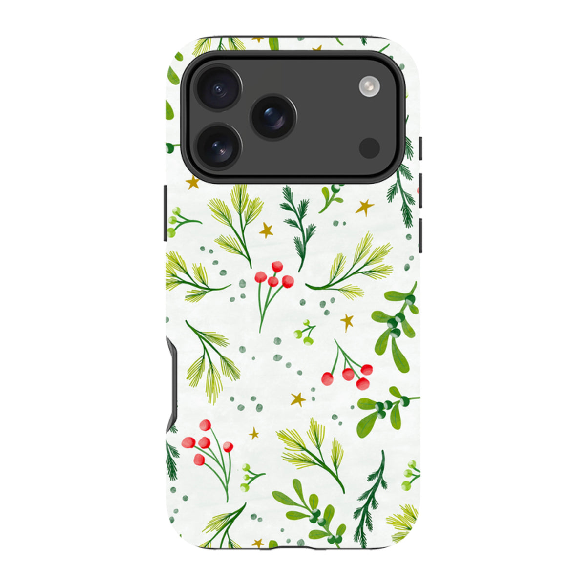 iPhone Tough Case - Christmas Stars By Katherine Quinn