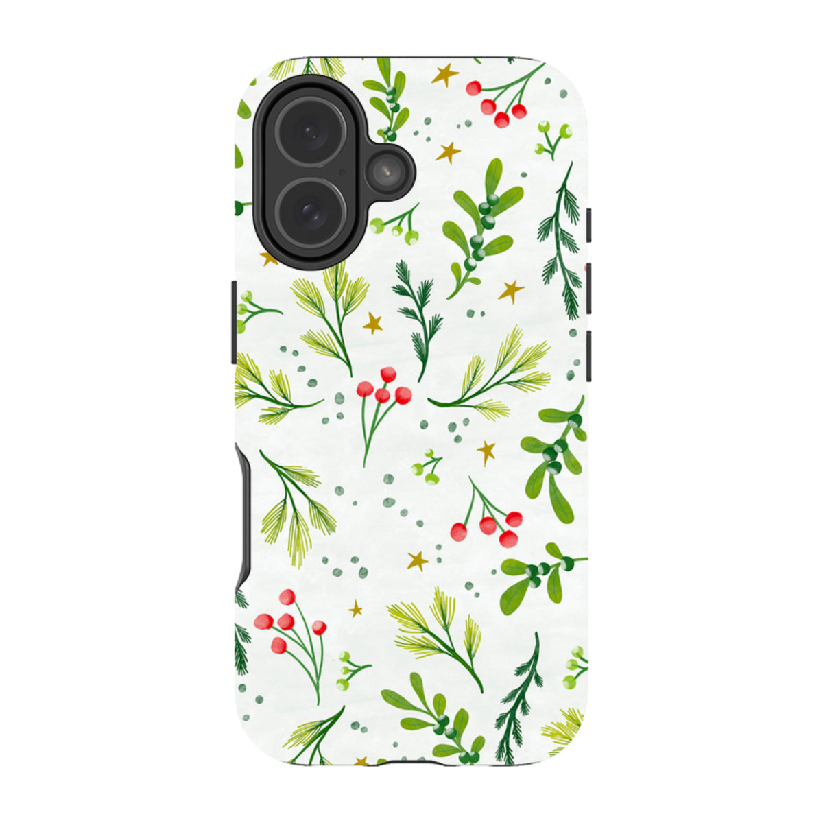 iPhone Tough Case - Christmas Stars By Katherine Quinn