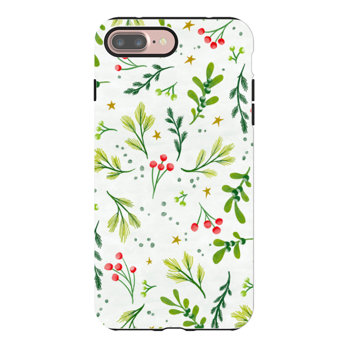 iPhone Tough Case - Christmas Stars By Katherine Quinn