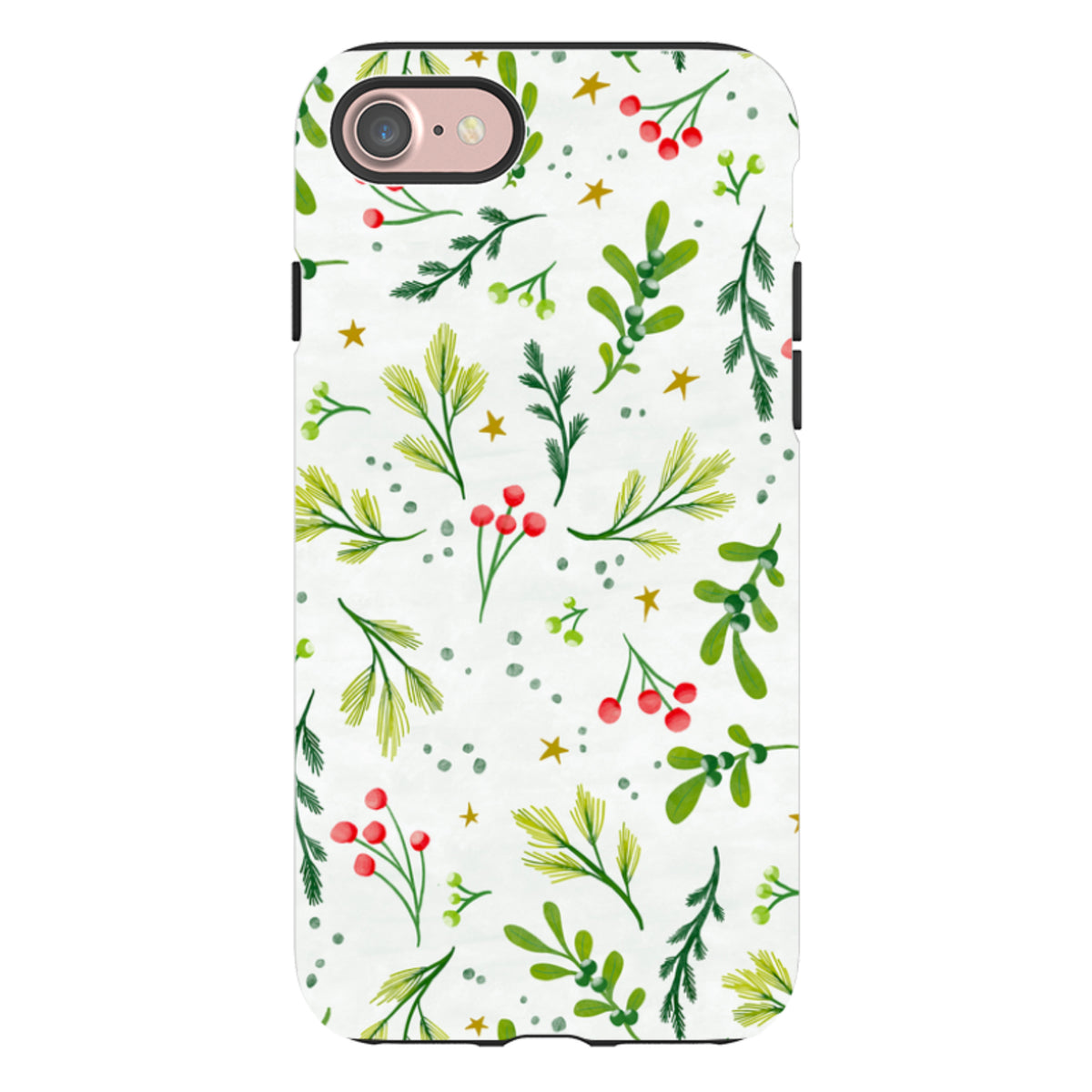 iPhone Tough Case - Christmas Stars By Katherine Quinn
