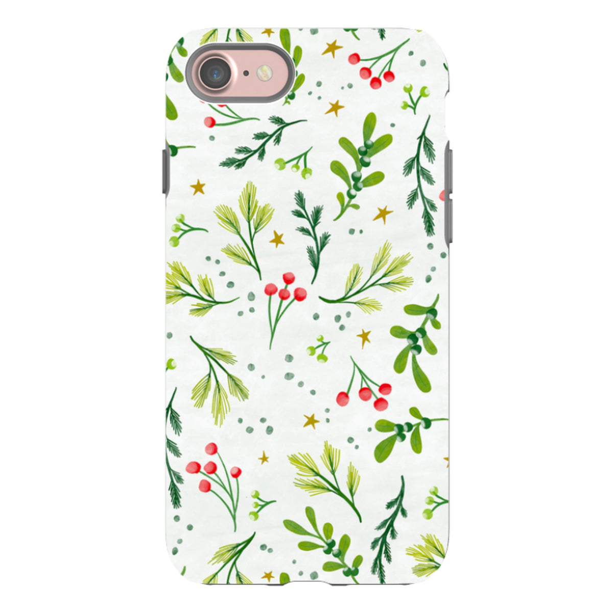 iPhone Tough Case - Christmas Stars By Katherine Quinn