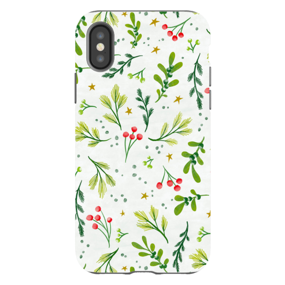 iPhone Tough Case - Christmas Stars By Katherine Quinn