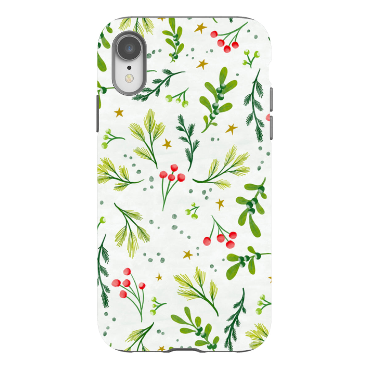 iPhone Tough Case - Christmas Stars By Katherine Quinn