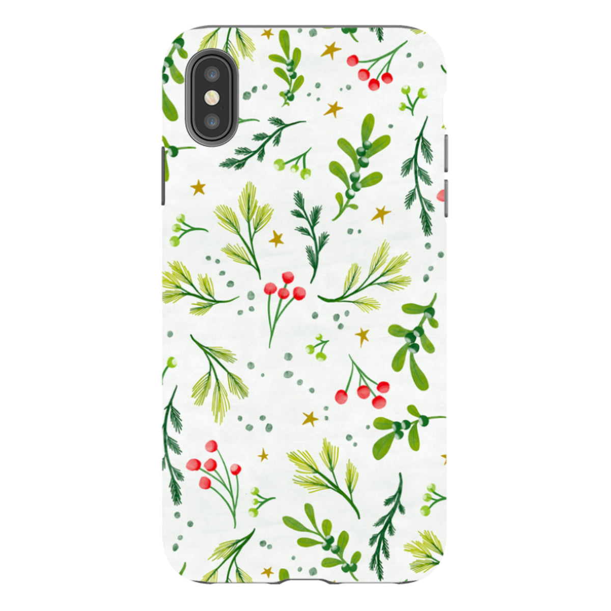 iPhone Tough Case - Christmas Stars By Katherine Quinn