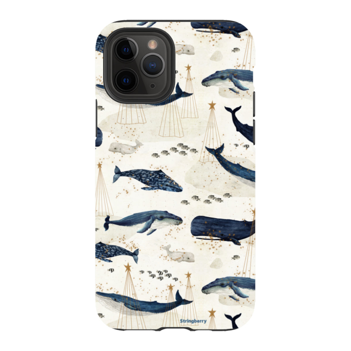 iPhone Tough Case - Christmas Whale III von Katherine Quinn