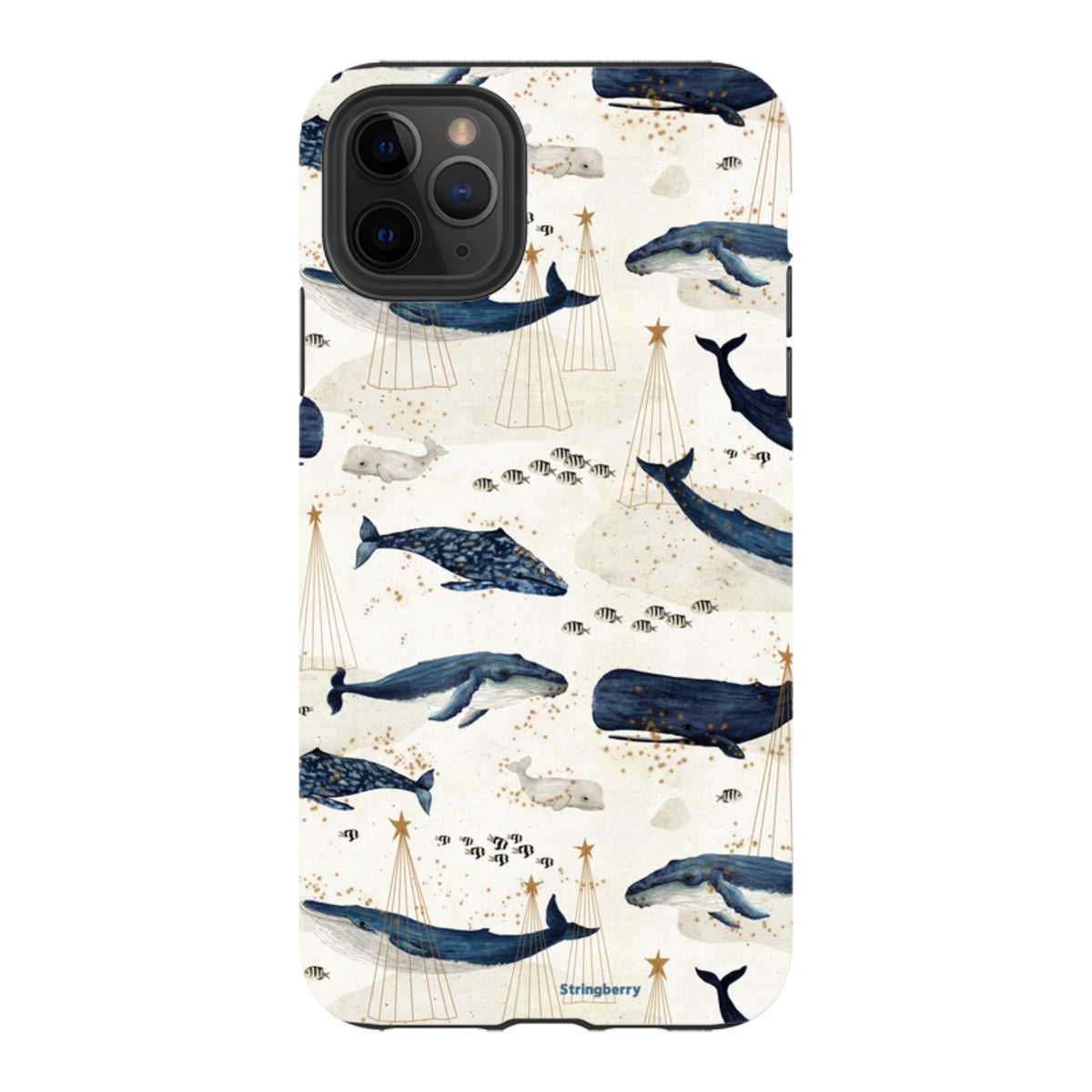 iPhone Tough Case - Christmas Whale III von Katherine Quinn