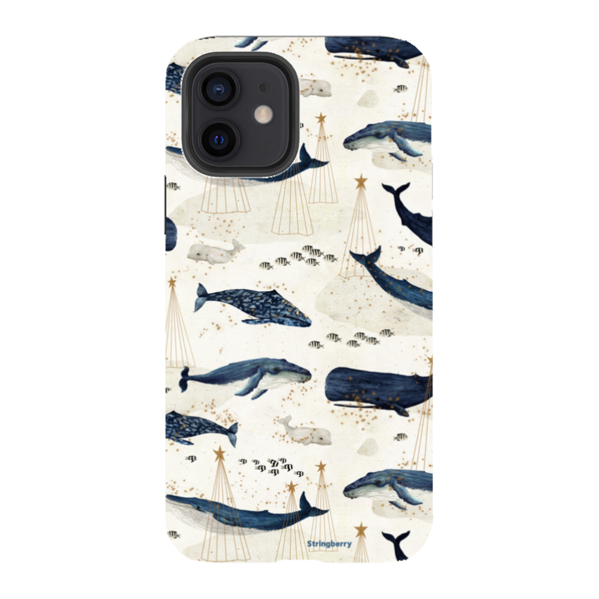 iPhone Tough Case - Christmas Whale III von Katherine Quinn