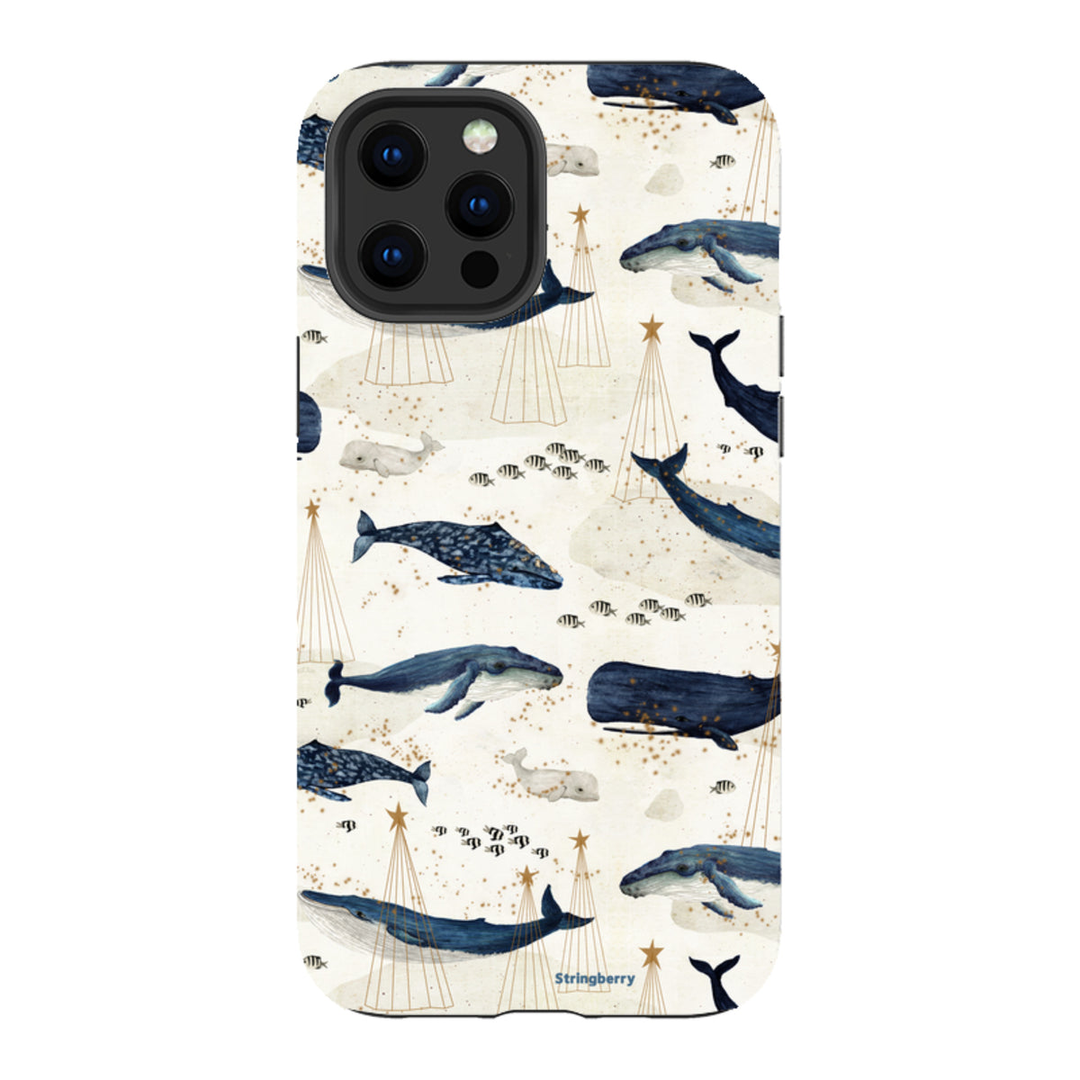 iPhone Tough Case - Christmas Whale III von Katherine Quinn