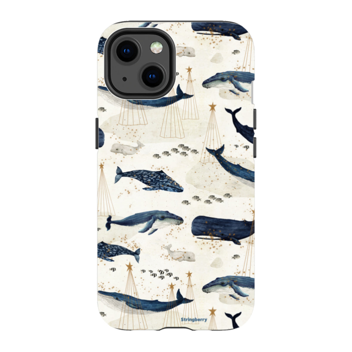 iPhone Tough Case - Christmas Whale III von Katherine Quinn