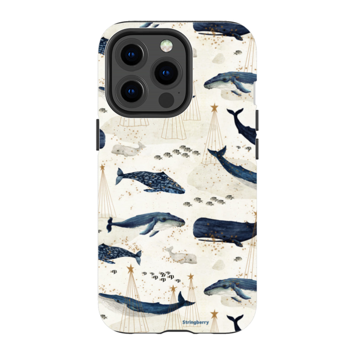 iPhone Tough Case - Christmas Whale III von Katherine Quinn