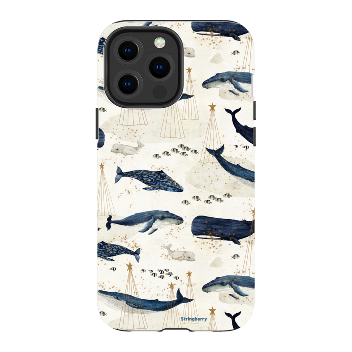 iPhone Tough Case - Christmas Whale III von Katherine Quinn