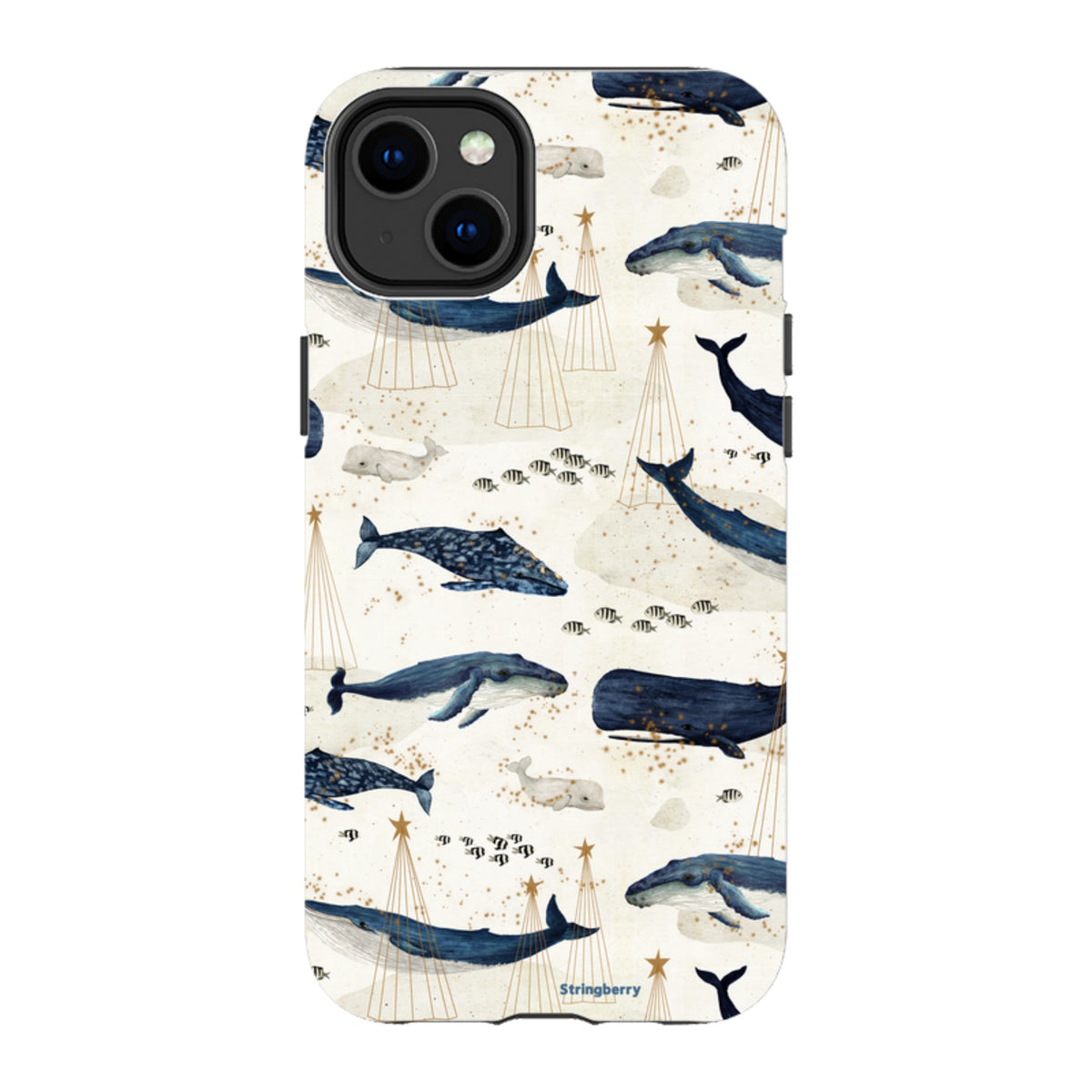 iPhone Tough Case - Christmas Whale III von Katherine Quinn
