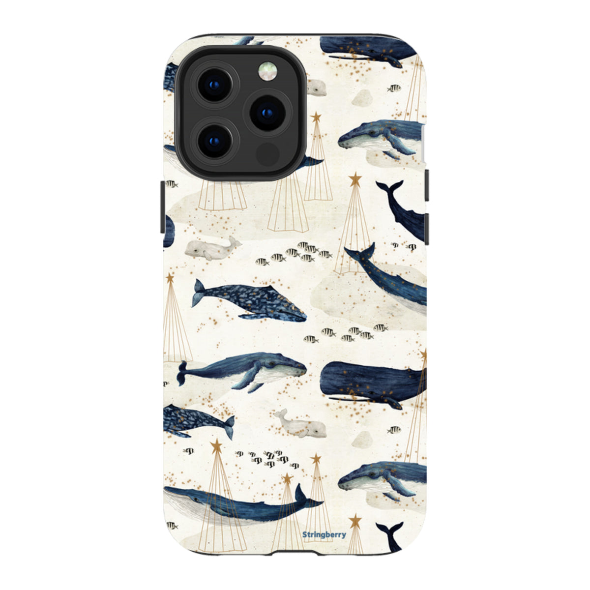iPhone Tough Case - Christmas Whale III von Katherine Quinn