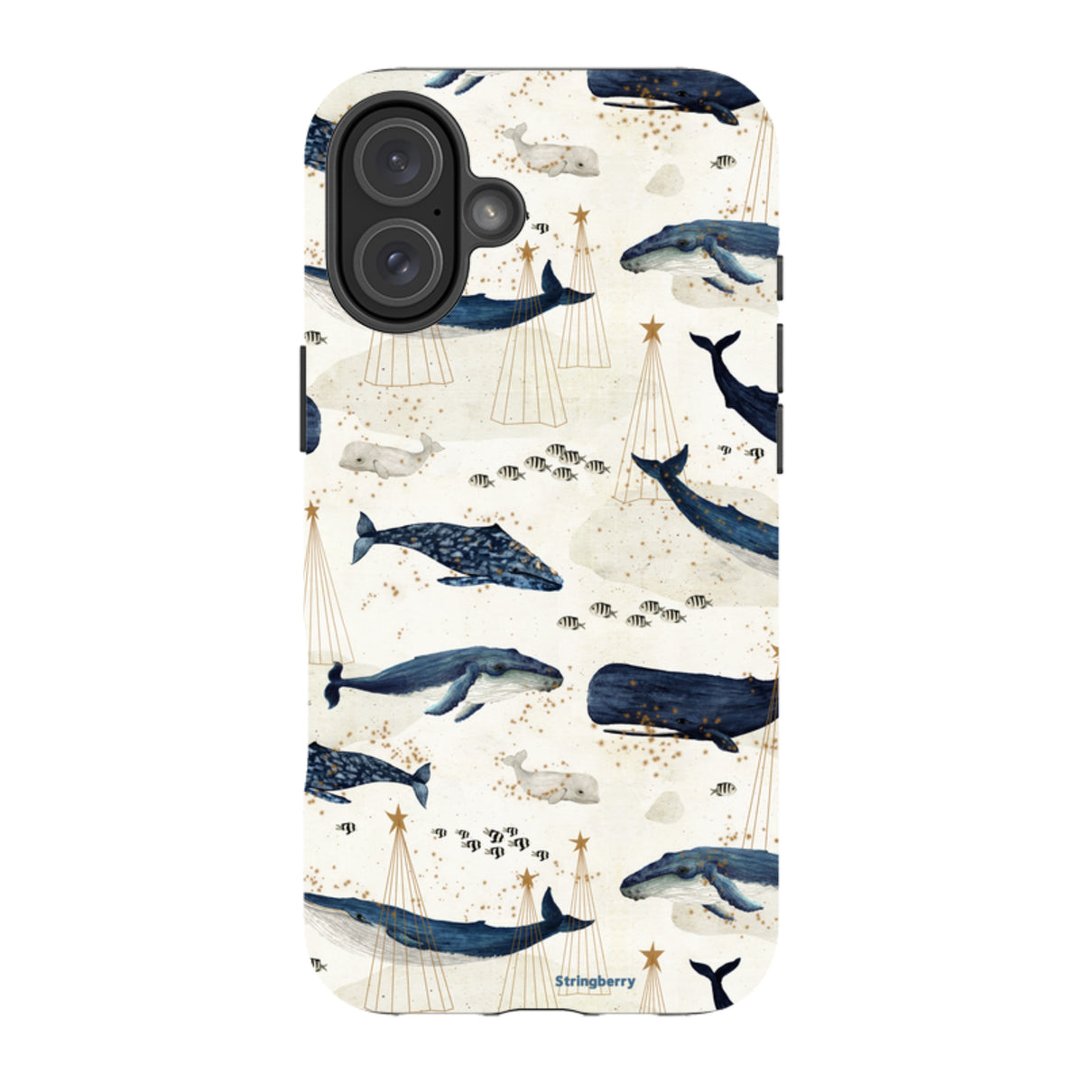iPhone Tough Case - Christmas Whale III von Katherine Quinn