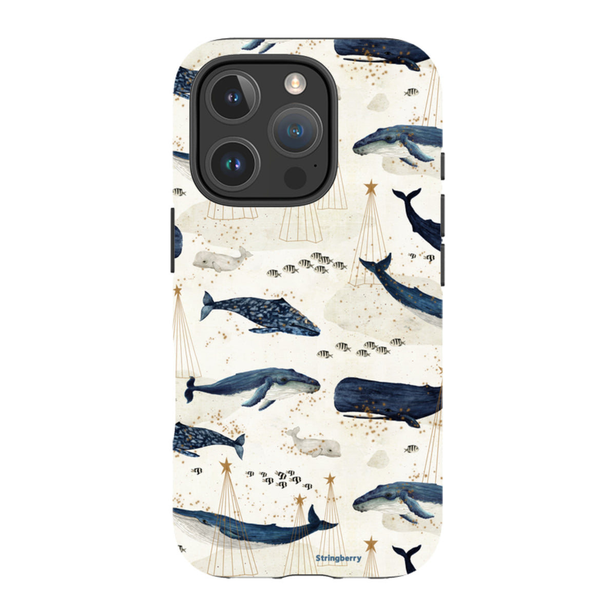 iPhone Tough Case - Christmas Whale III von Katherine Quinn