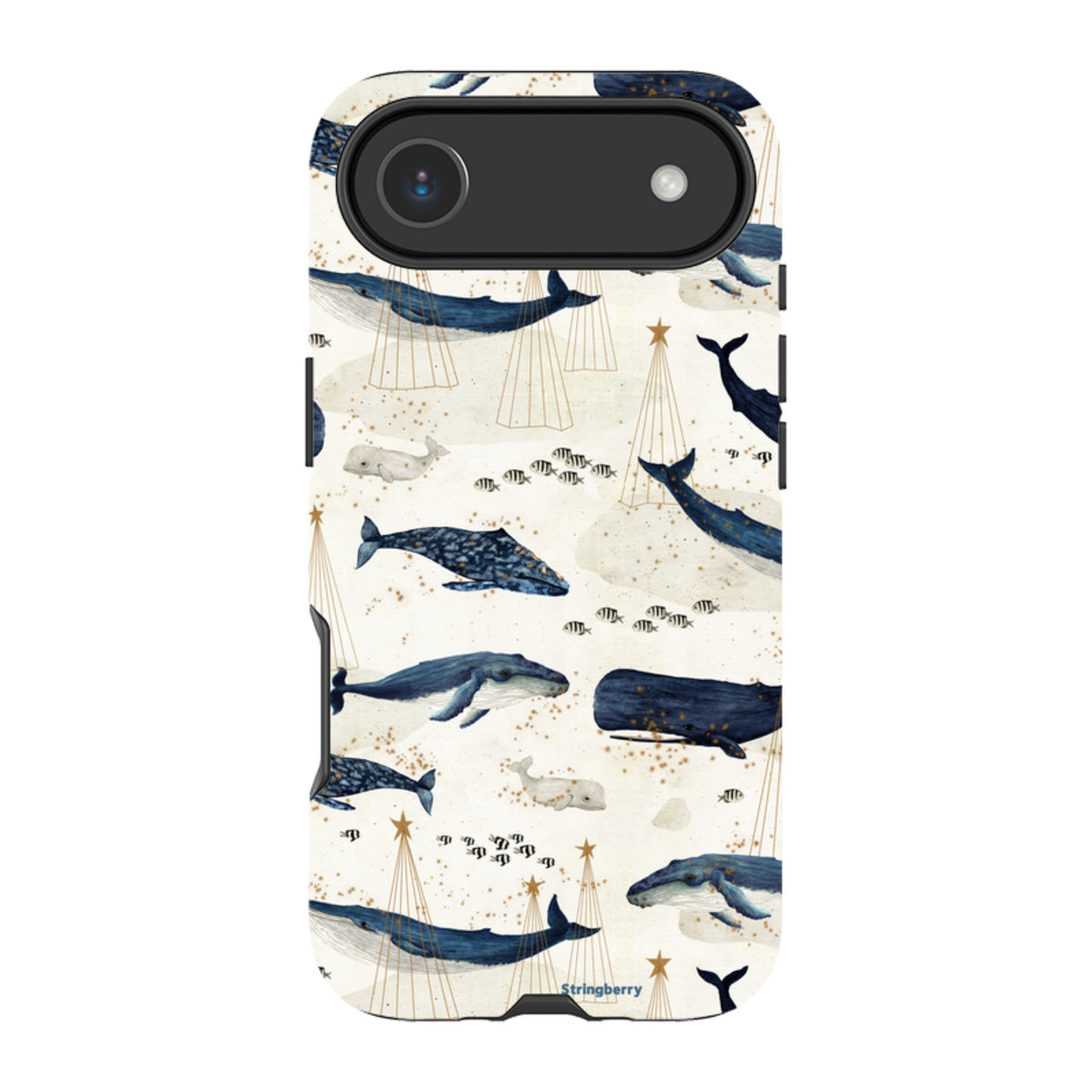iPhone Tough Case - Christmas Whale III von Katherine Quinn