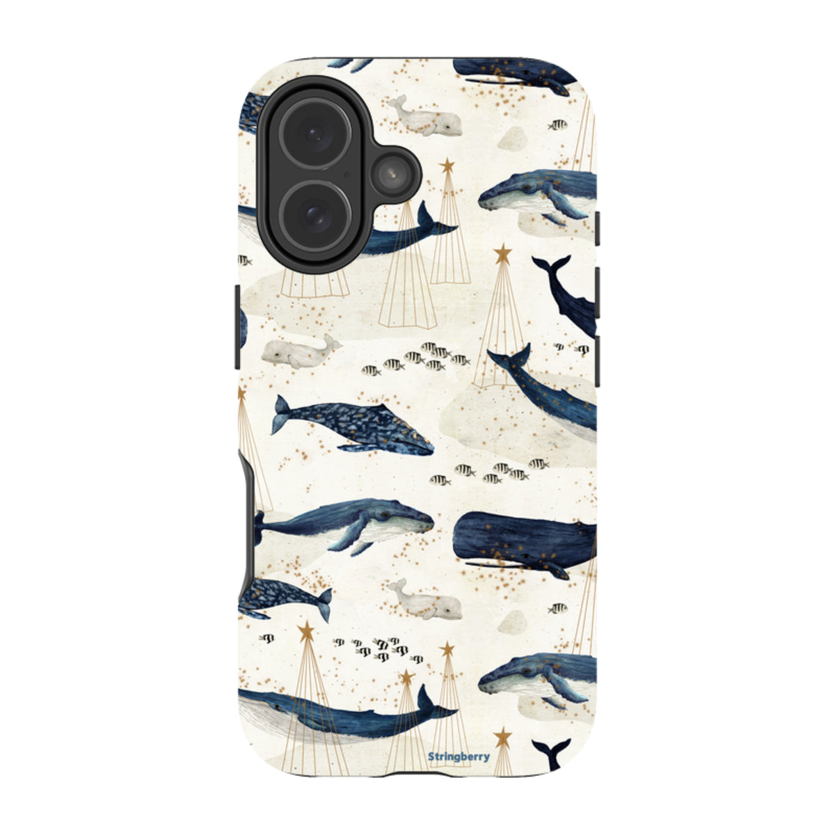 iPhone Tough Case - Christmas Whale III von Katherine Quinn
