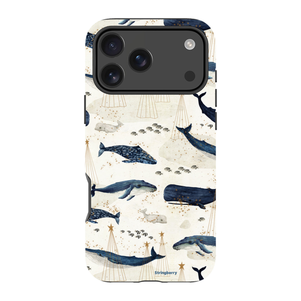 iPhone Tough Case - Christmas Whale III von Katherine Quinn