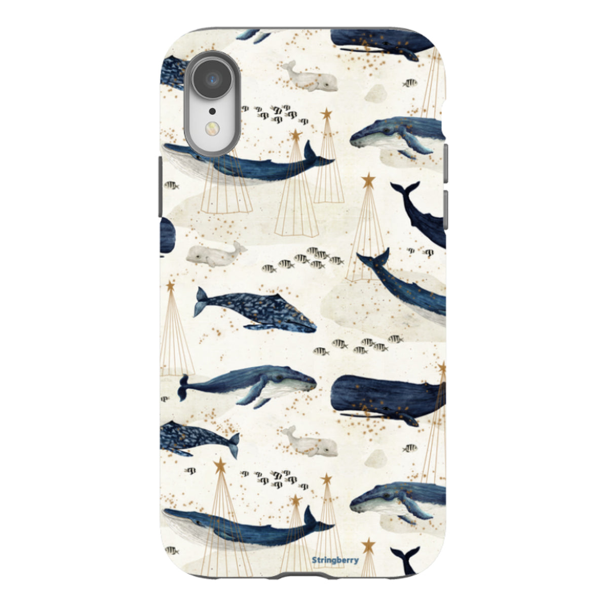 iPhone Tough Case - Christmas Whale III von Katherine Quinn