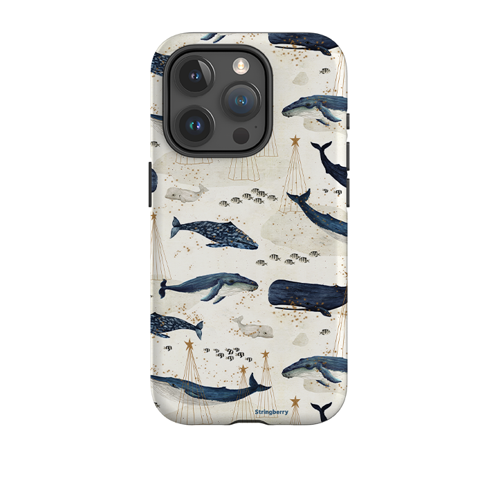 iPhone Tough Case - Christmas Whale III By Katherine Quinn