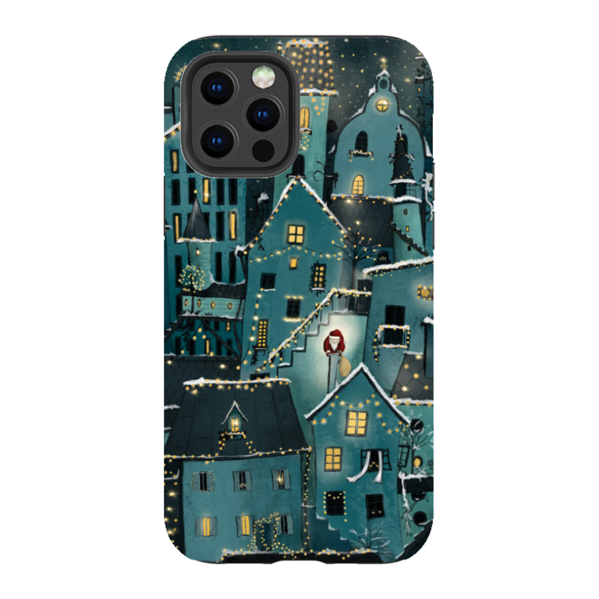 iPhone Tough Case - Citywinkles Blue By Maja Lindberg