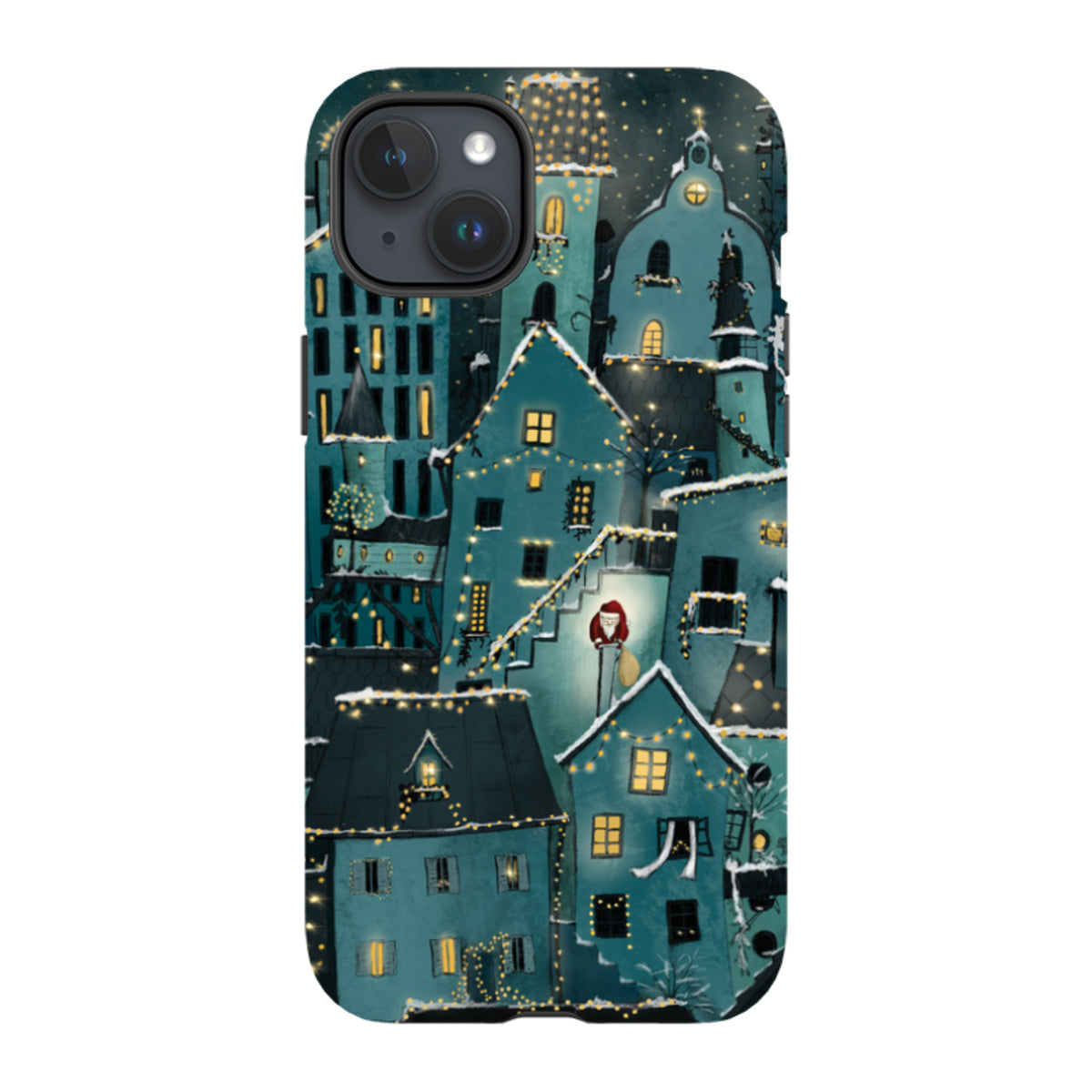 iPhone Tough Case - Citywinkles Blue By Maja Lindberg