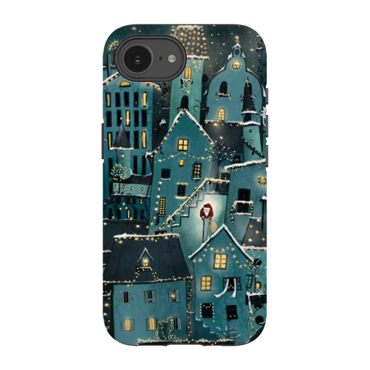 iPhone Tough Case - Citywinkles Blue By Maja Lindberg