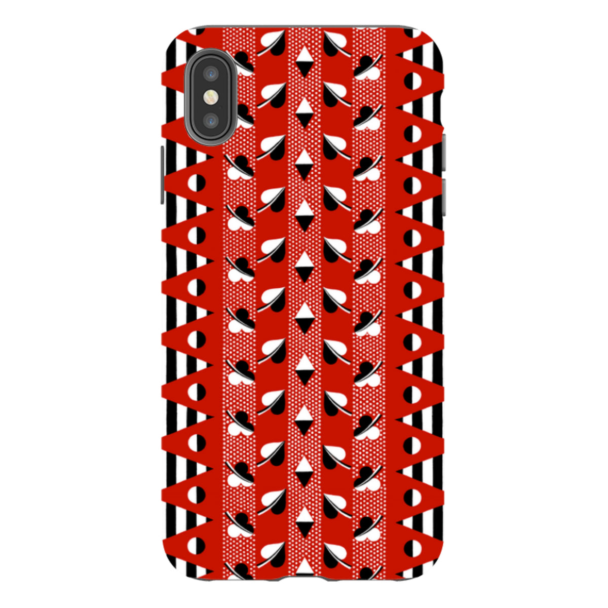 iPhone Tough Case - Clubs & Hearts By Cressida Bell
