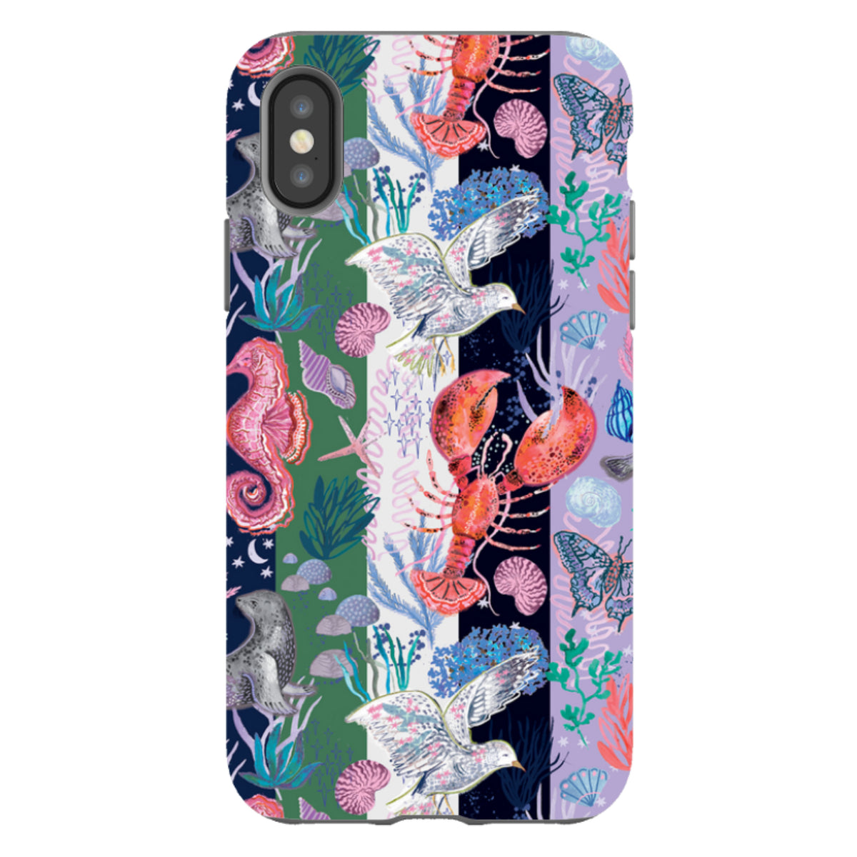 iPhone Tough Case - Coastal Calling Stripe I By Emma Frances Grant