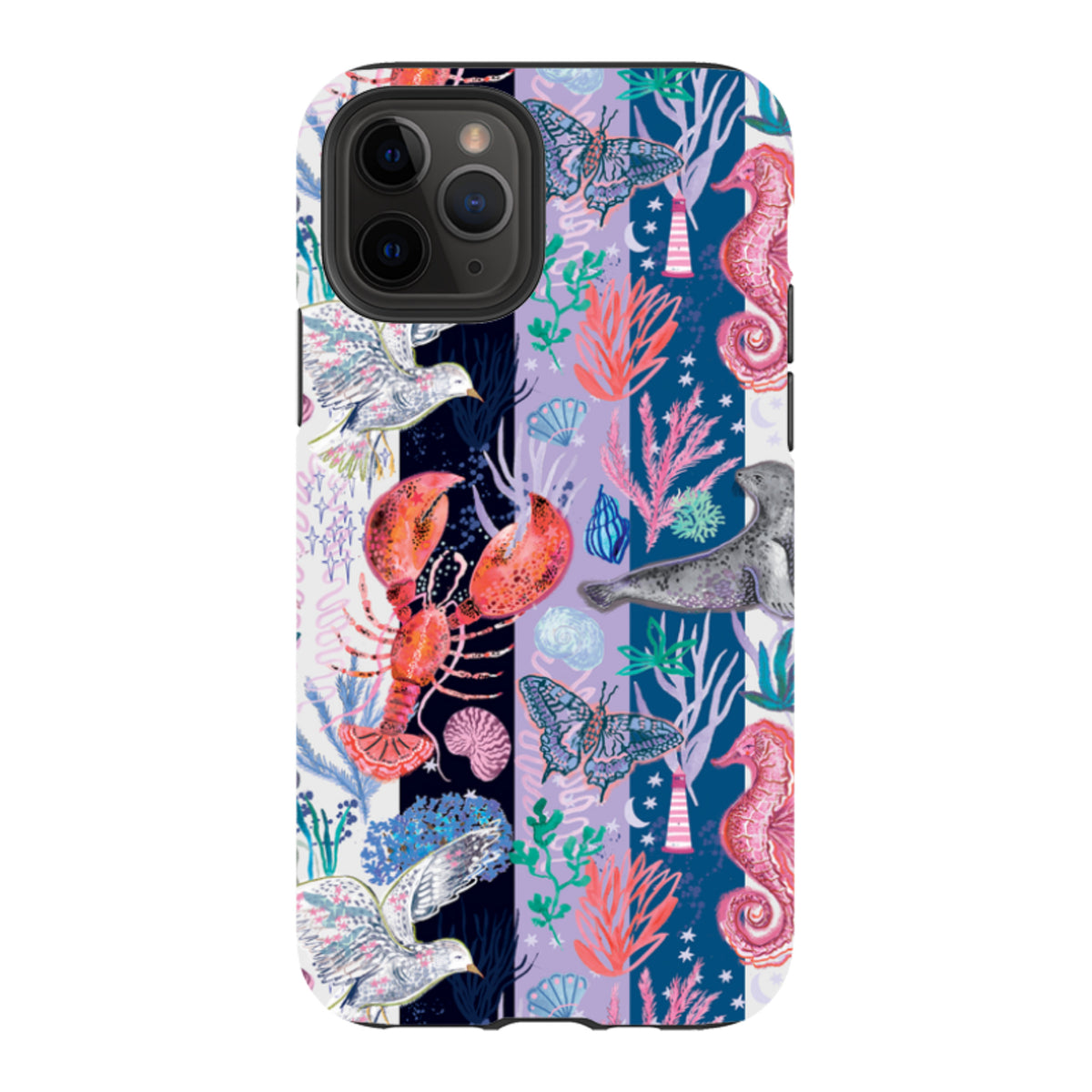 iPhone Tough Case - Coastal Calling Stripe II By Emma Frances Grant