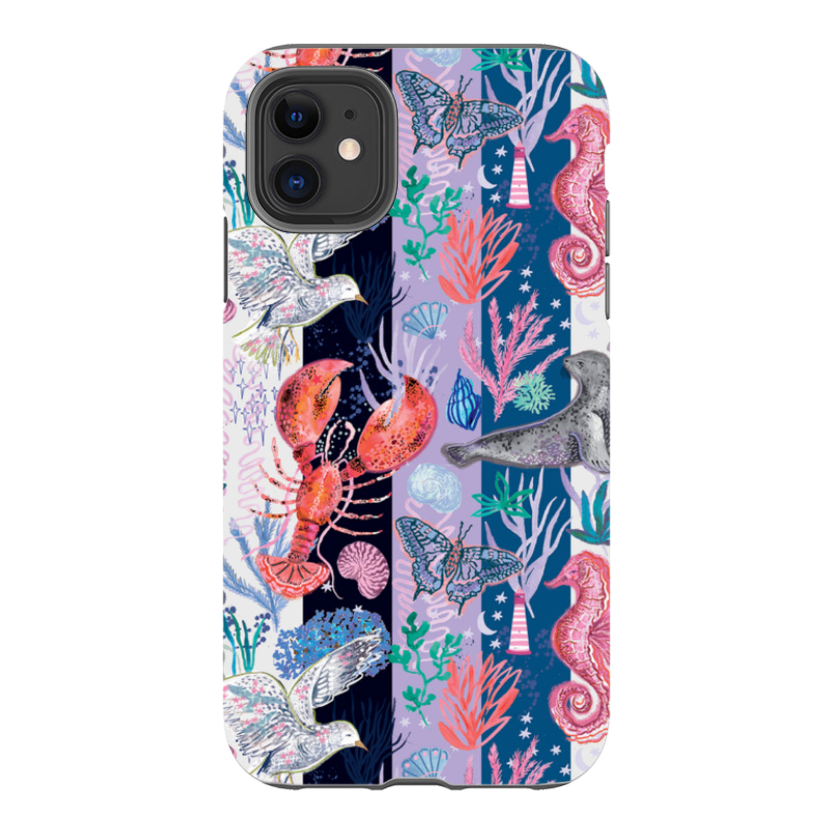 iPhone Tough Case - Coastal Calling Stripe II By Emma Frances Grant