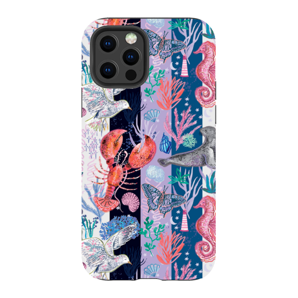 iPhone Tough Case - Coastal Calling Stripe II By Emma Frances Grant