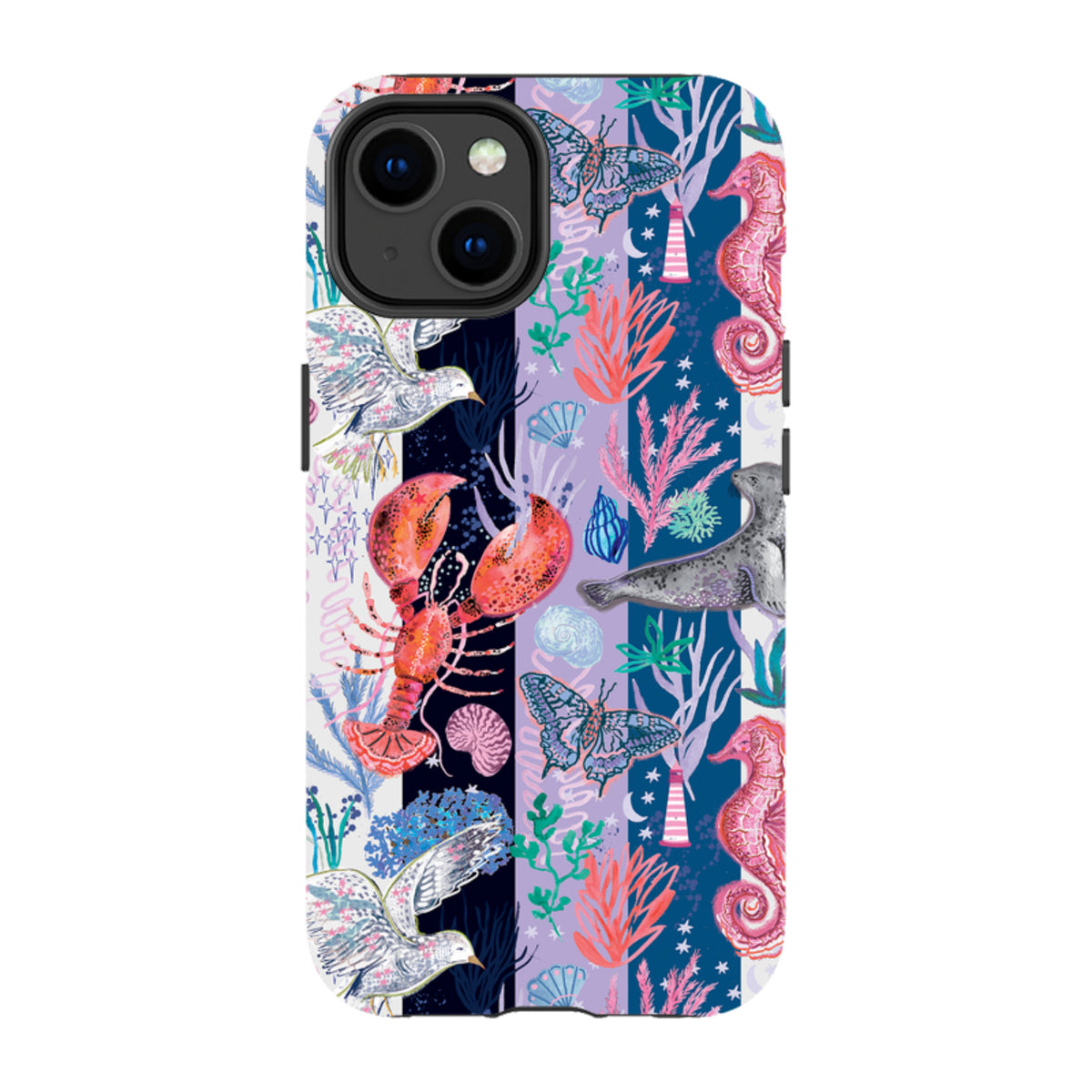 iPhone Tough Case - Coastal Calling Stripe II By Emma Frances Grant