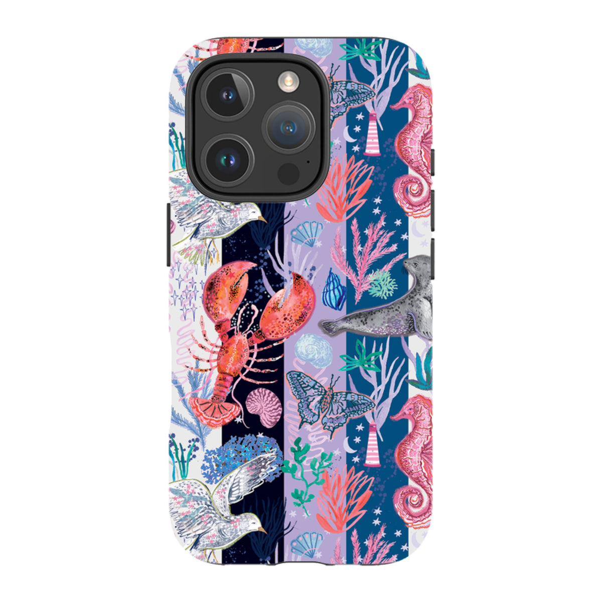 iPhone Tough Case - Coastal Calling Stripe II By Emma Frances Grant