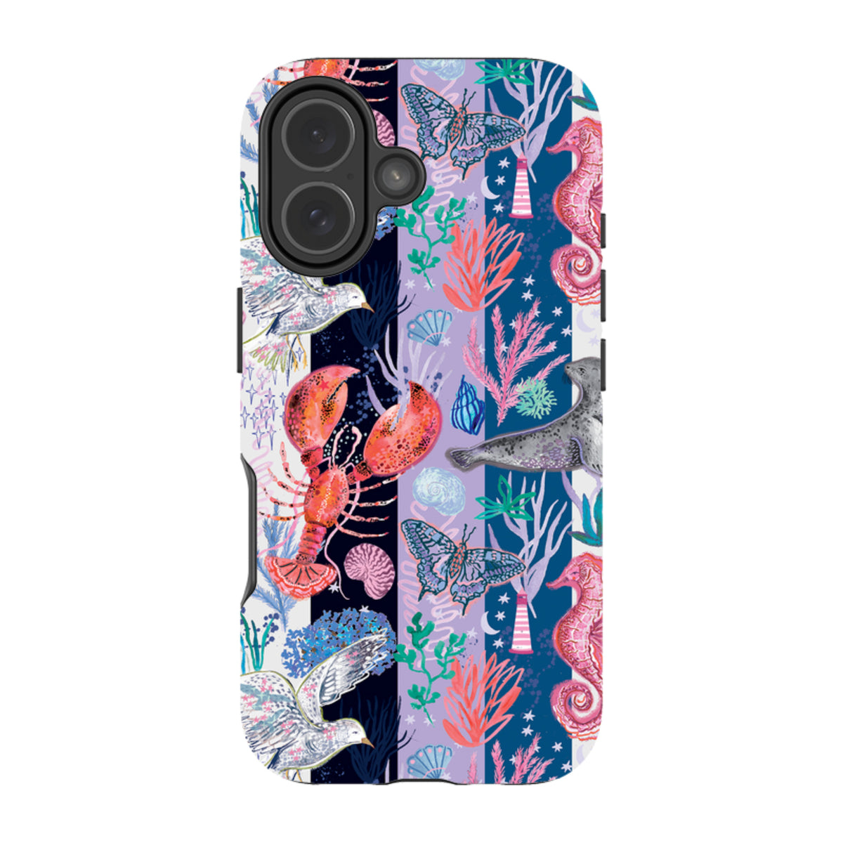 iPhone Tough Case - Coastal Calling Stripe II By Emma Frances Grant