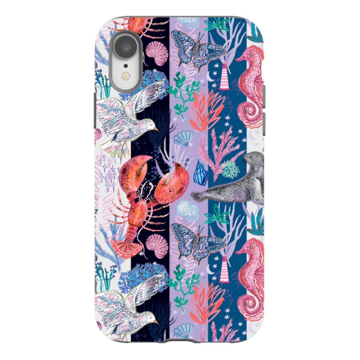 iPhone Tough Case - Coastal Calling Stripe II By Emma Frances Grant