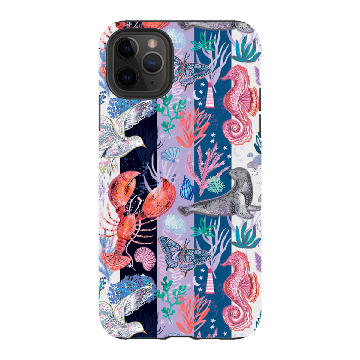 iPhone Tough Case - Coastal Calling Stripe III By Emma Frances Grant